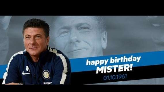 Tutta l'Inter fa gli auguri a Walter Mazzarri: sono 53