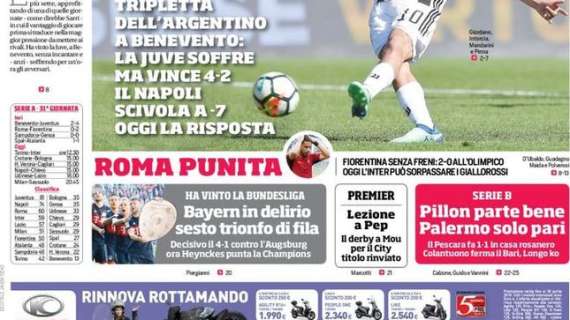 Prima CdS - Roma punita, l'Inter punta il sorpasso