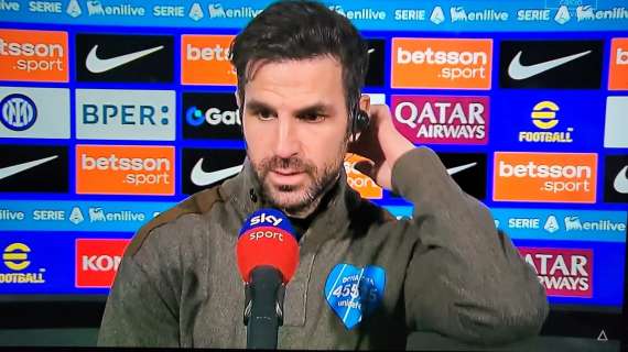 Como, Fabregas a Sky: "Sono arrabbiato perché potevamo fare male all'Inter, anche allo stadio c'era questa percezione"