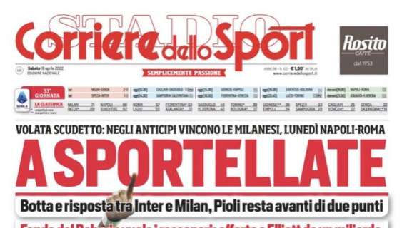 Prima CdS - Volata scudetto a sportellate