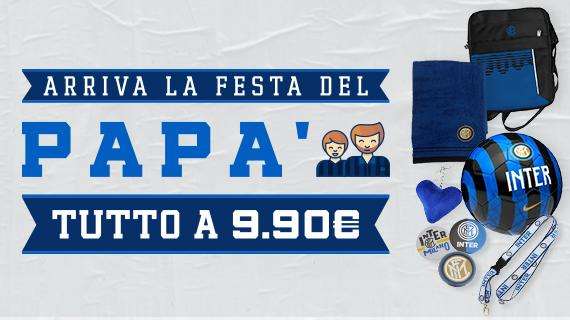I prodotti dell'Inter a 9,90€ per la festa del papà