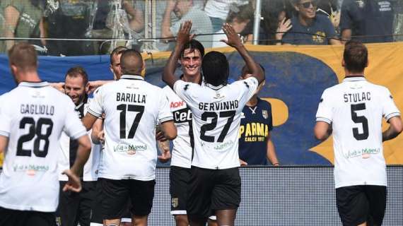 Gervinho-Inglese, blitz Parma a Torino: 2-1 e aggancio in classifica