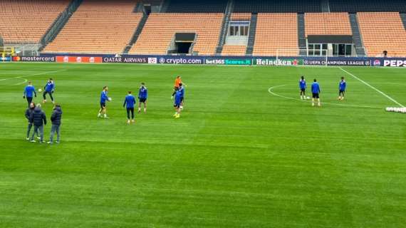 VIDEO - L'Inter si allena al Meazza, a parte Frattesi e Palacios. C'è già una probabile formazione