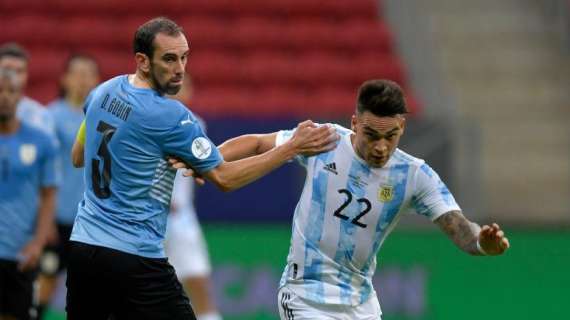 InterNazionali - Copa America, l'Argentina batte 1-0 l'Uruguay: 52' per Lautaro, Vecino in campo dal 65'