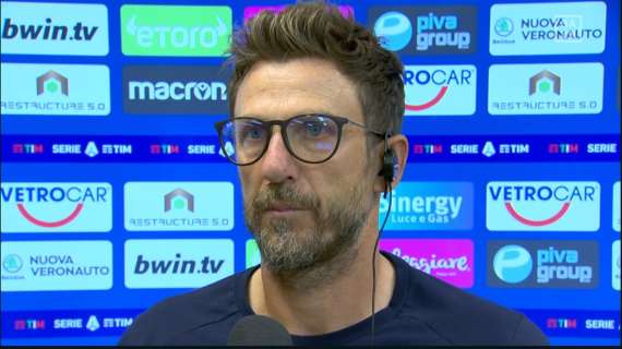 Verona, Di Francesco a DAZN: "Certi gol non si possono prendere"