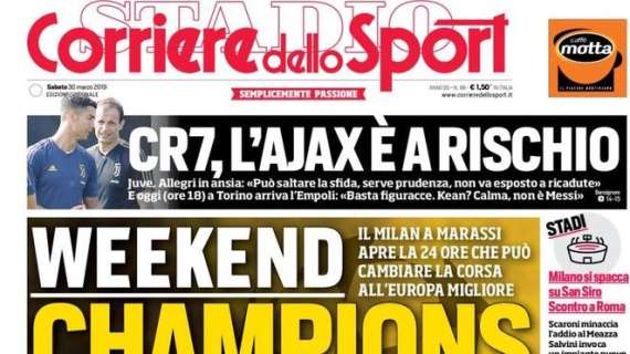 Prima CdS - Weekend Champions. E Milano si spacca su San Siro