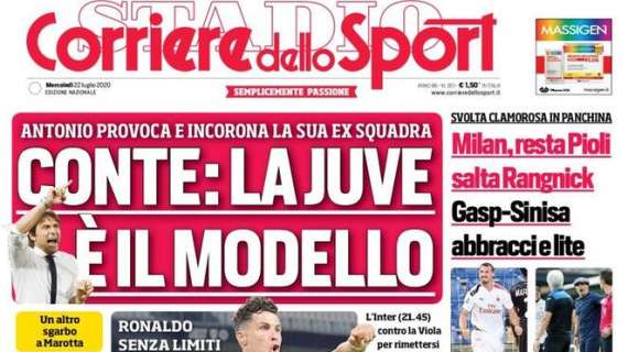 Prima CdS - Conte: "La Juve è il modello". Antonio provoca e incorona la sua ex squadra