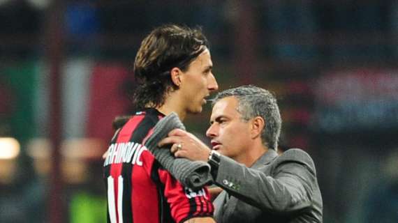 L'abbraccio al sapore di ex tra Ibrahimovic e Mou