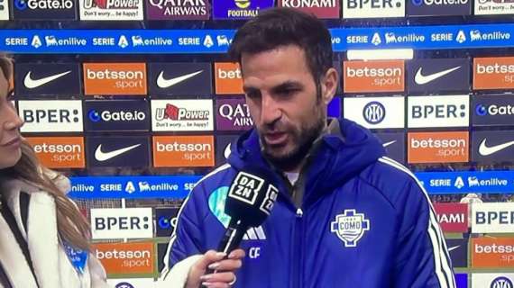 Como, Fabregas a DAZN: "Sono un grande fan dell'Inter di Inzaghi. Da loro ho imparato tantissimo"