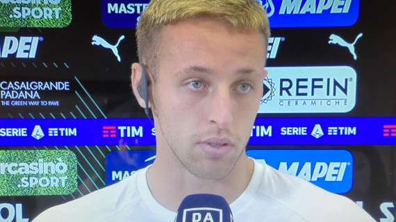 Sassuolo, Frattesi a DAZN: "Contenti per la prestazione, ma dispiaciuti per il ko"