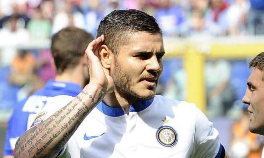 Icardi: "L'esultanza? Oggi sono diffidato. E i fischi..."