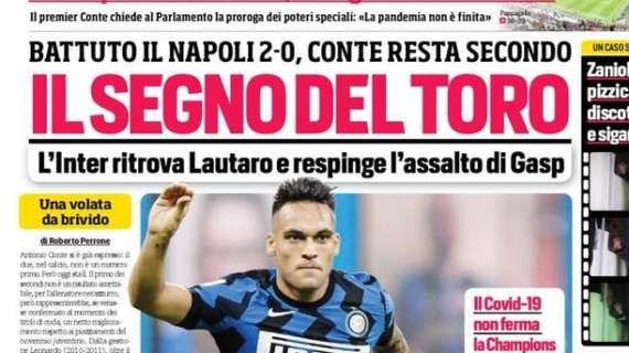 Prima CdS - Il segno del Toro. L'Inter ritrova Lautaro e respinge l'assalto di Gasp