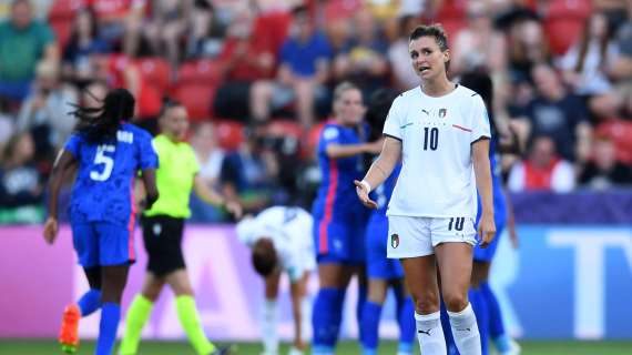 Disfatta Italdonne, le azzurre travolte 5-1 dalla Francia all'esordio di Euro 2022
