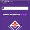 FOTO, Ikoné sui social a Barone: "Forza President!"
