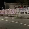 VIDEO FV, Lo striscione per Bove: "Firenze è con te"