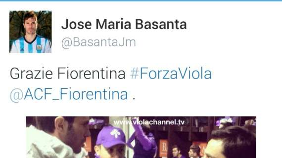 BASANTA, Grazie Fiorentina, #Forzaviola
