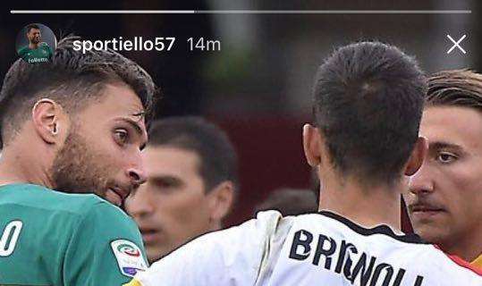 FOTO, I complimenti di Sportiello all'amico Brignoli