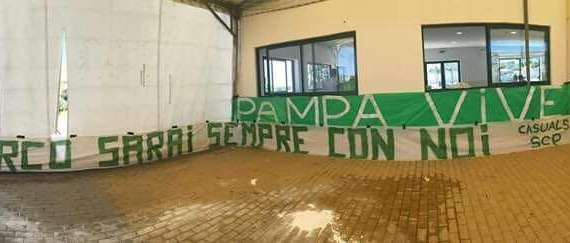 FOTO FV, Ultras Sporting omaggiano Pampa e Ficini