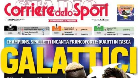 RASSEGNA STAMPA, Le prime pagine dei giornali