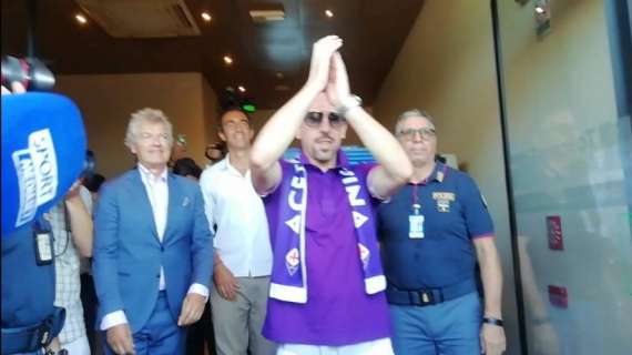 FOTO-VIDEO FV, Ribery c'è: arrivato a Firenze