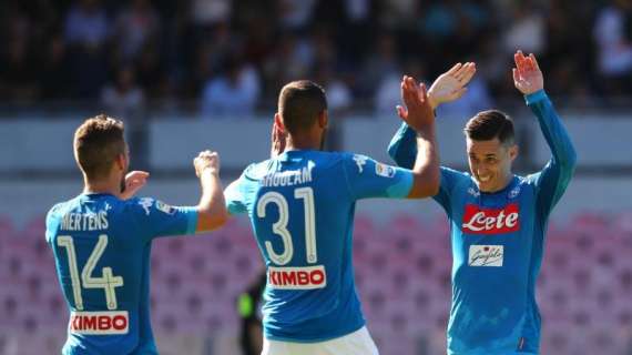 SERIE A, La classifica: Napoli, Juve, Inter in testa