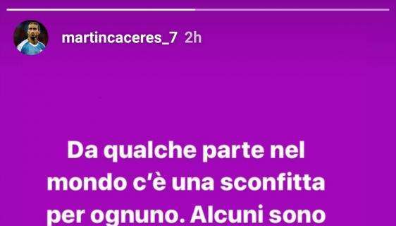 CACERES, Social: "C'è sconfitta per ognuno ma..."