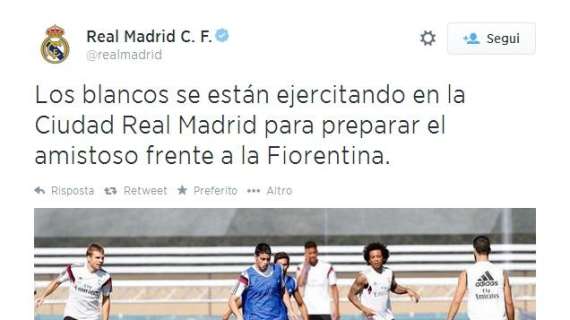 REAL MADRID, Allenamento in vista dei viola