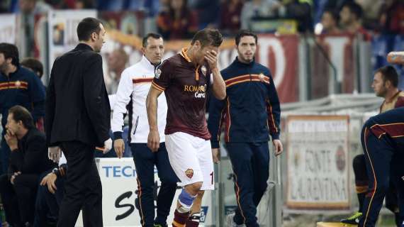 TOTTI, Il recupero si allunga, niente viola