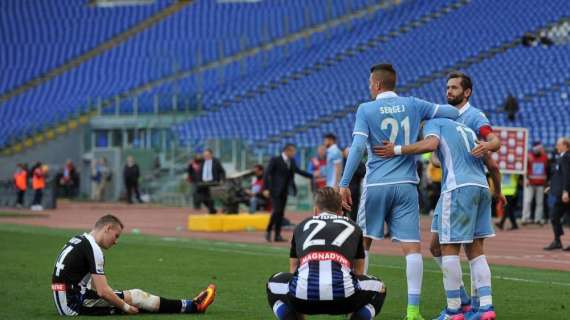 LAZIO-UDINESE, Le formazioni ufficiali