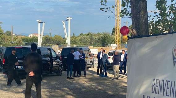 FOTO, Gravina e Dal Pino visitano il Viola Park