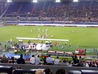 ROMA-FIORENTINA, Squadre in campo