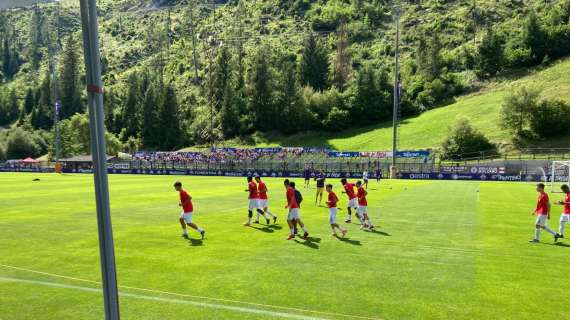 FOTO FV, Real Vicenza in campo per riscaldamento