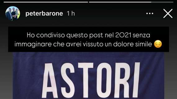 Barone Jr: "A Firenze nella Pasqua dopo morte di Astori senza immaginare che avrei vissuto dolore simile"