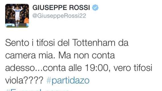 ROSSI, Tifosi Spurs? Non conta ora, alle 19...