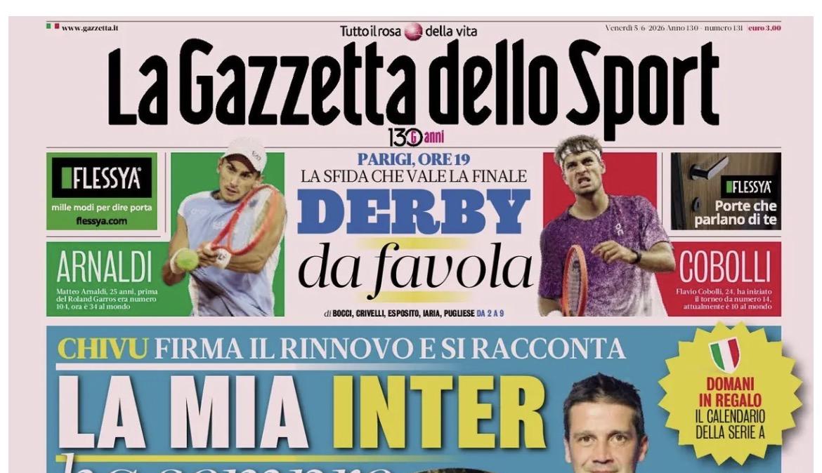 Rassegna stampa, le prime pagine dei quotidiani sportivi in edicola