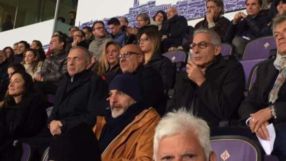 FOTO FV, Pioli e dirigenti questa sera al Franchi