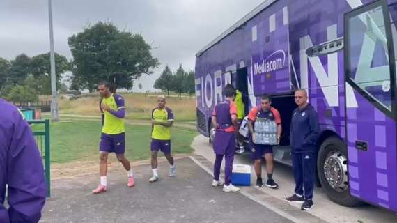 Quinto giorno di ritiro in Inghilterra: le immagini dell'arrivo della Fiorentina