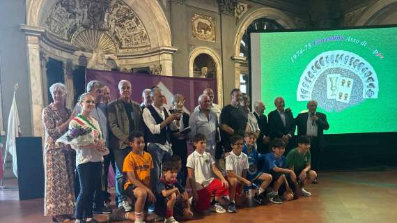 La festa per i 50 anni dalla Coppa Italia del '75: ecco le immagini da Palazzo Vecchio