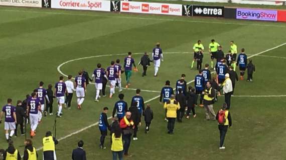 INT-FIO 2-1, Fine 1° tempo supplementare: viola in 10