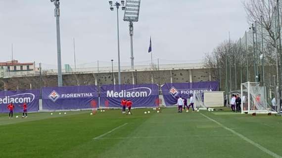 FOTO/VIDEO FV, Fiorentina in campo verso il Braga