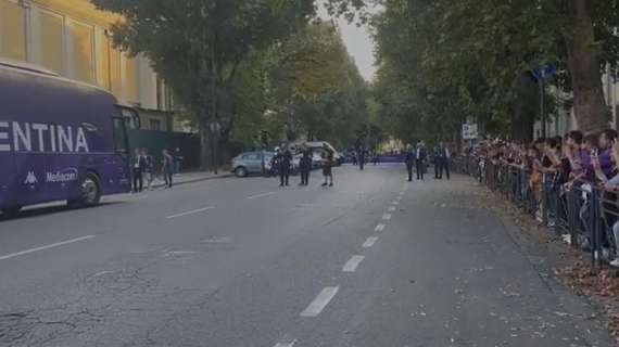 VIDEO FV, L'arrivo della squadra al Franchi