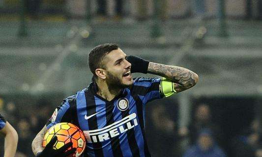 EMP-INT, All'intervallo decide Icardi: meglio gli azzurri