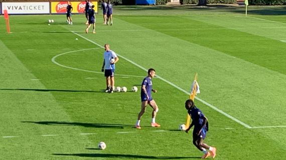 Nazionale, l'allenamento di Nicolussi, Kean e Piccoli sotto gli occhi di Gravina
