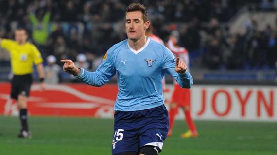 QUI LAZIO, Possibile 4-2-3-1 con Klose di punta