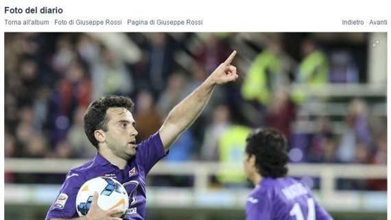 FOTO, Rossi celebra Firenze e i viola su Facebook