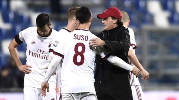 SUSO, Montella il miglior allenatore: rapporto speciale