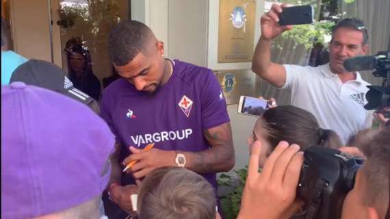 FOTO-VIDEO FV, Boateng e i primi autografi viola