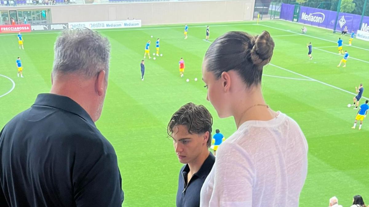 Presenze d'eccezione al Viola Park. Harder, Martinelli, Zaniolo e non solo