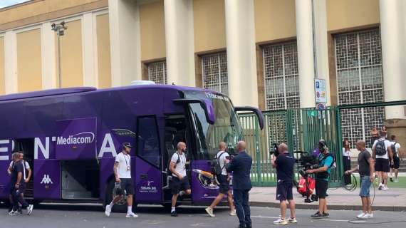 VIDEO FV, Arrivati i viola all'Artemio Franchi