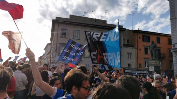 Striscione contro la Fiorentina esposto in Fi-Pi-Li dai tifosi del Pisa